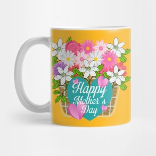 Mothers day flower basket Mug